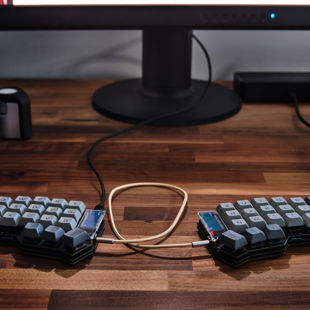 Corne Keyboard on desk